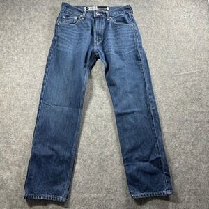 Levi's SilverTab Straight Leg Jeans Mens 29x30 Blue Medium Wash 100% Cotton